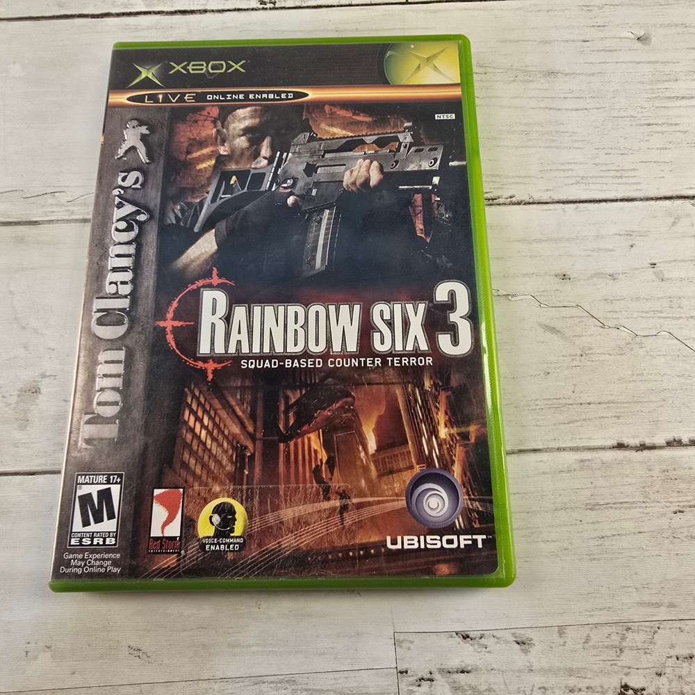 Tom Clancy's Rainbow Six 3 Microsoft Xbox Original Game Complete CIB 2003